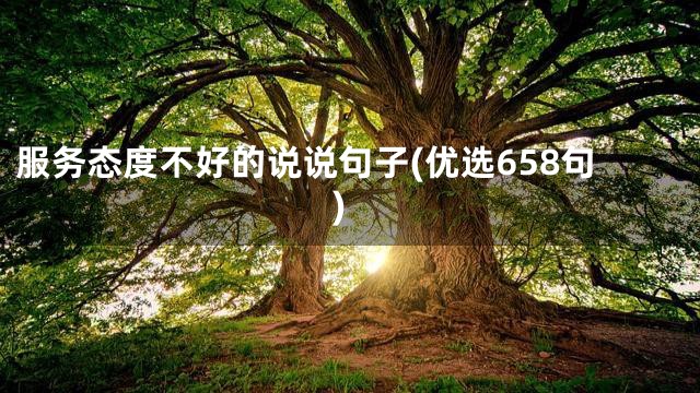服务态度不好的说说句子(优选658句)